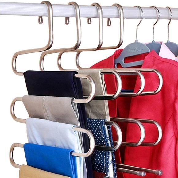 8-Pack Silver Stainless Steel S-Hangers Space-Saving,Closet Organizer - Picture 6 of 6